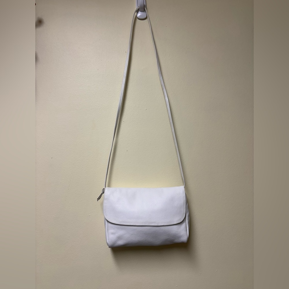 Vintage Samantha Scott White Crossbody Purse Handbag